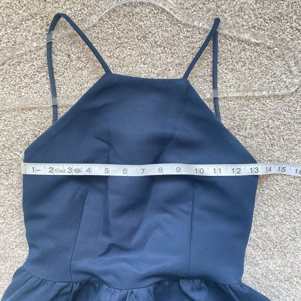 Tobi Blue Mini Dress size small backless party dress bridesmaid cocktail - Picture 4 of 6